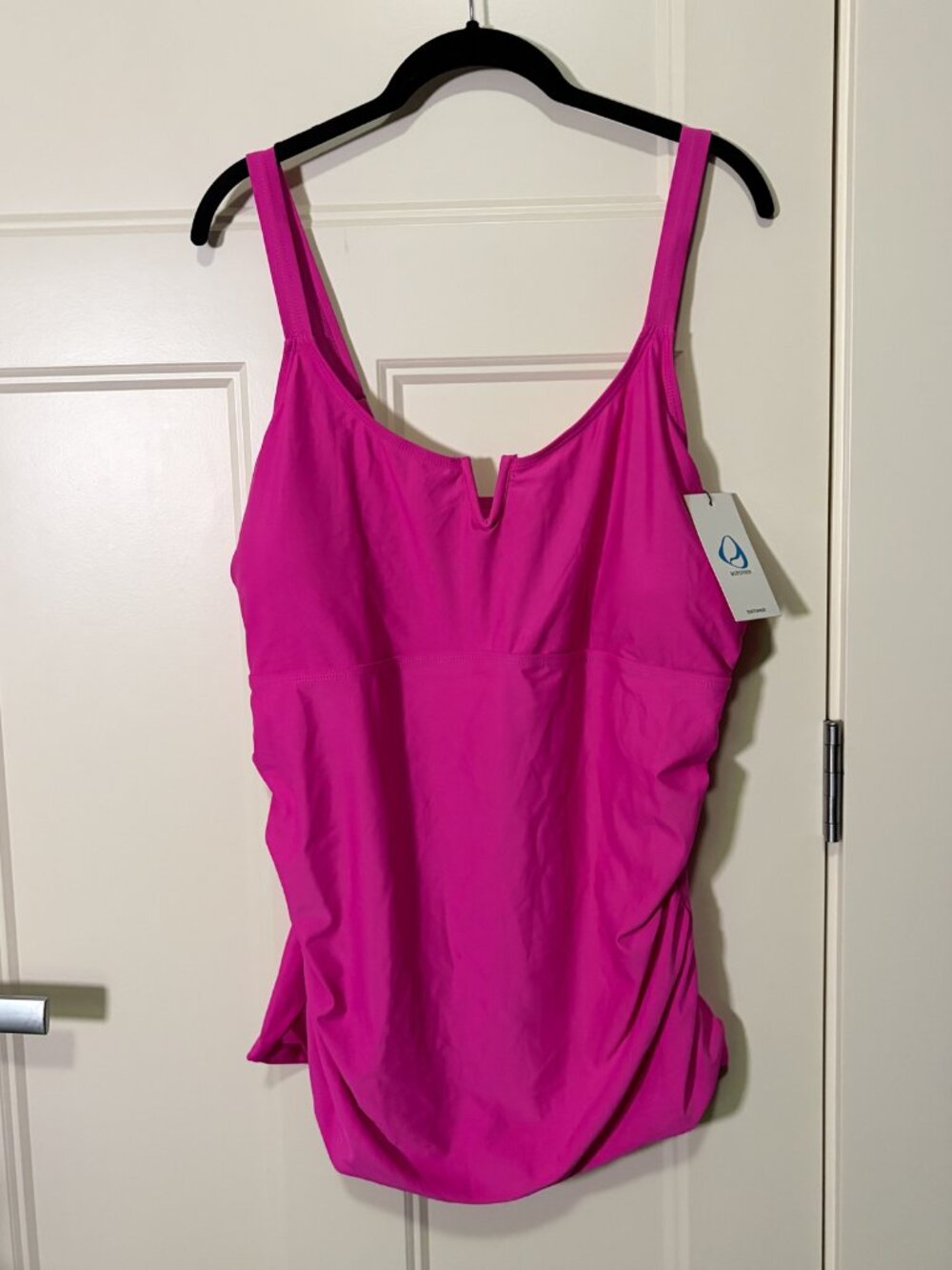 New 3X Pink Tankini Swim Top - Picture 2 of 10